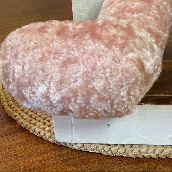 Vintage Chantilly Lane PBC LOVE PLUSH Pink Velvet Stuffed Bear Hat and Necklace - Picture 5 of 16